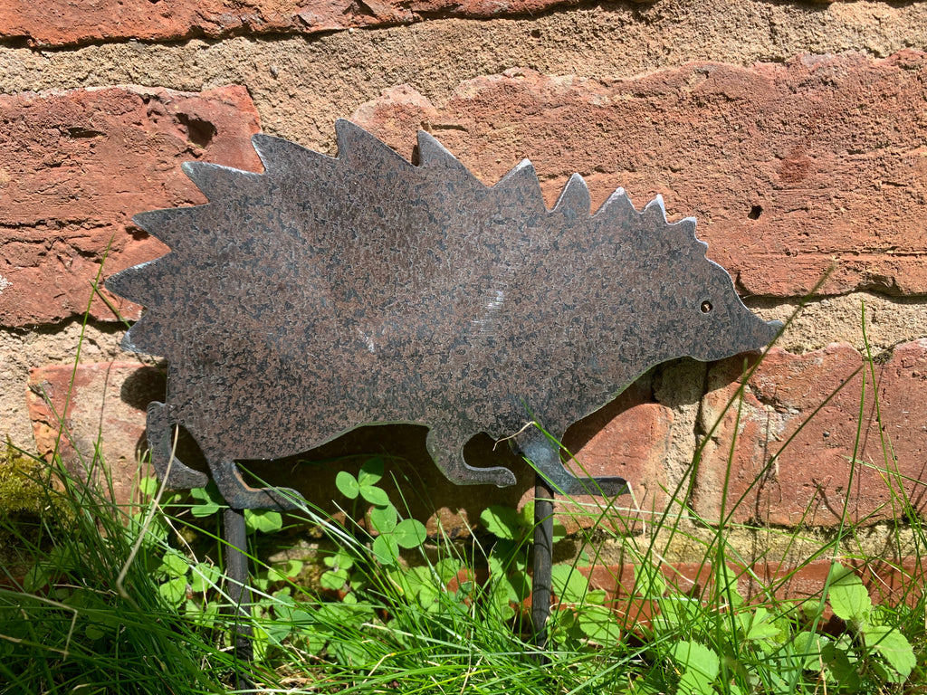 Metal Hedgehog Garden Silhouette