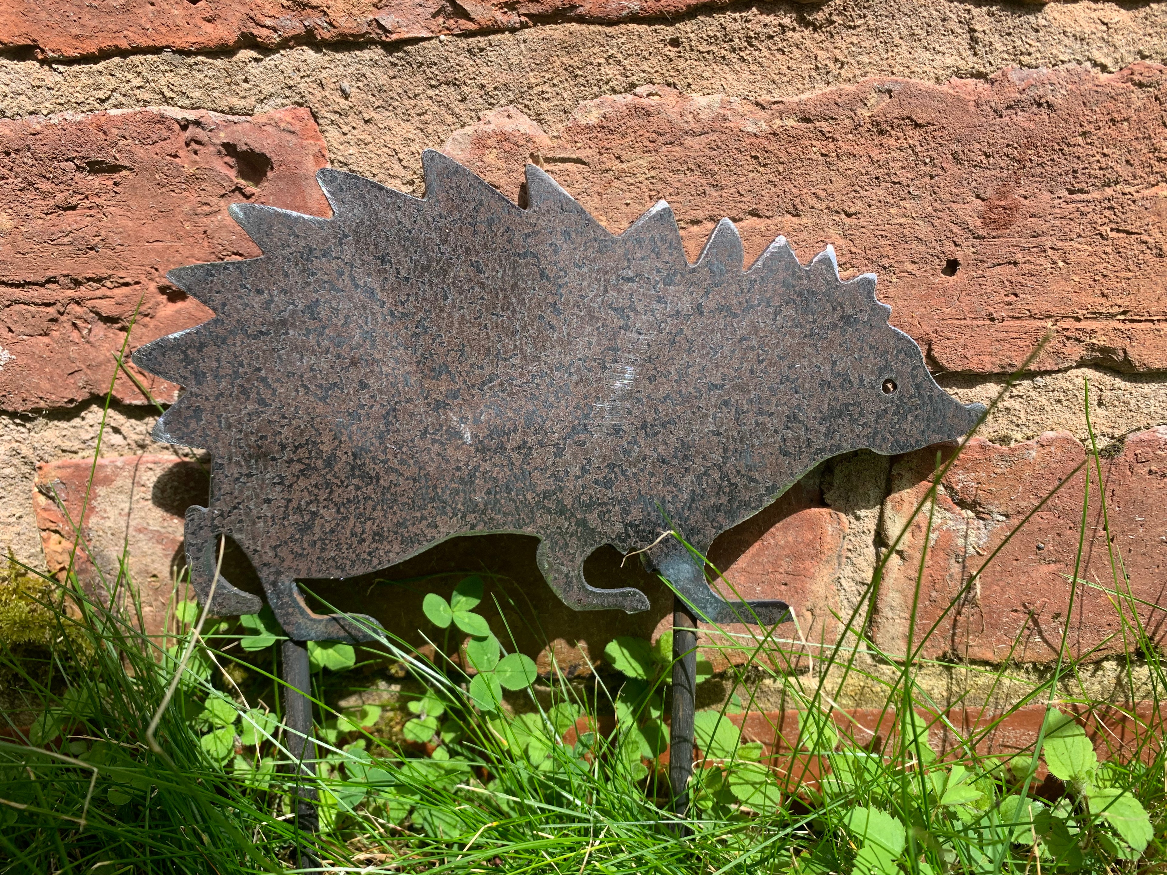 Metal Hedgehog Garden Silhouette