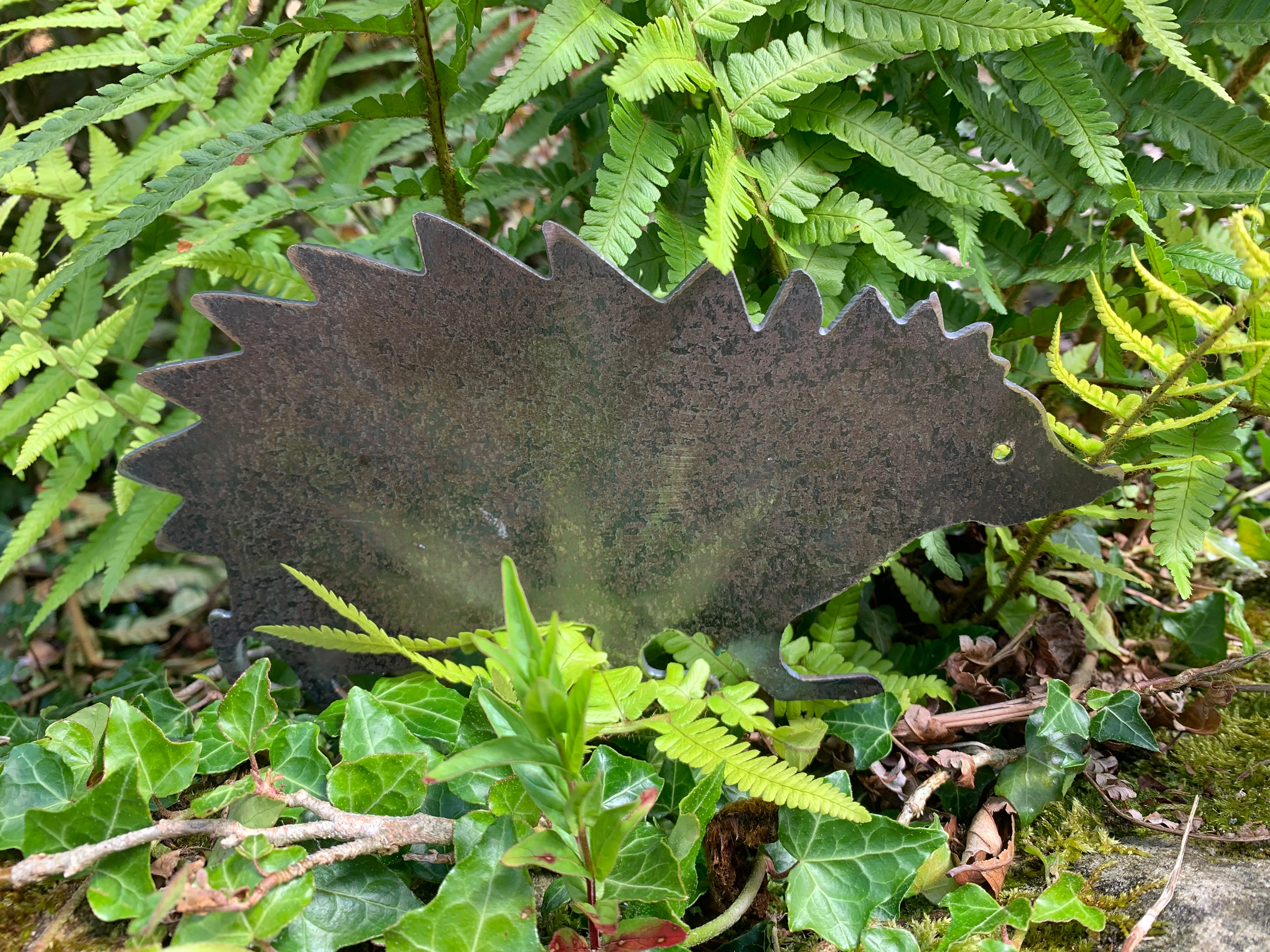Metal Hedgehog Garden Silhouette