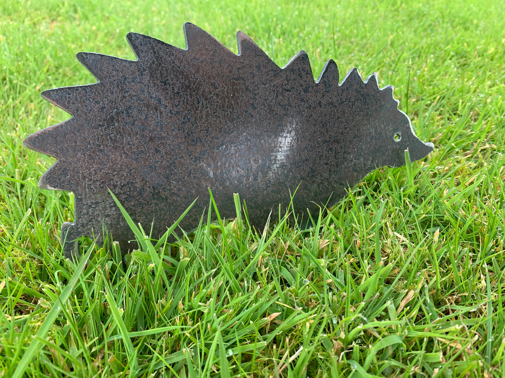 Metal Hedgehog Garden Silhouette