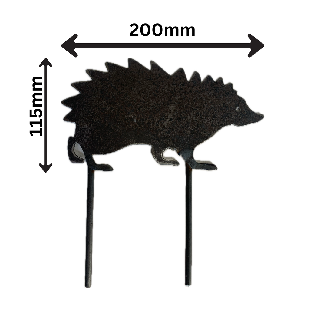 Metal Hedgehog Garden Silhouette