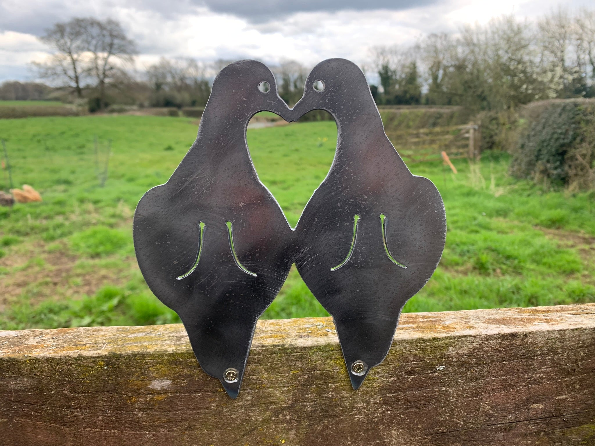 Lovebirds Fence Topper